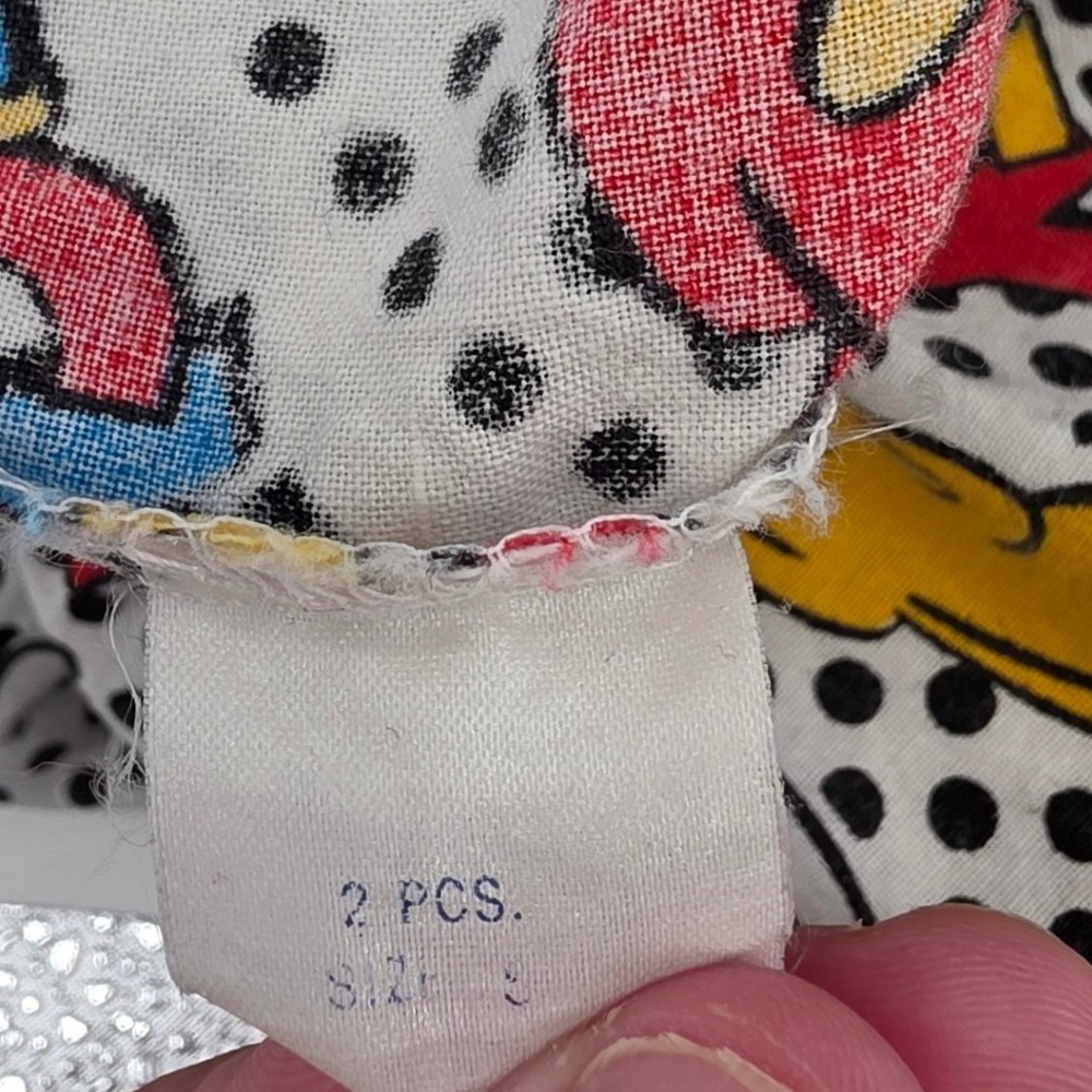 VINTAGE 90S MICKEY MOUSE ALL OVER PRINT PANTS YOUTH SMALL SINGLE STITCH RARE EUC - Picture 6 of 9